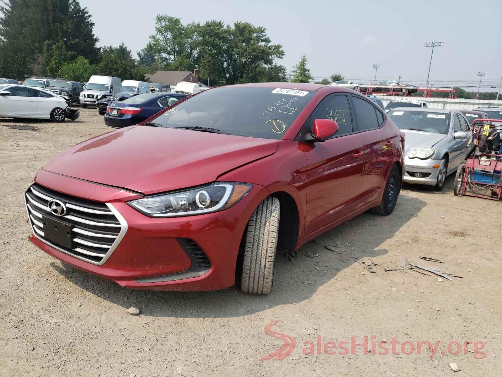 KMHD74LF4HU315291 2017 HYUNDAI ELANTRA