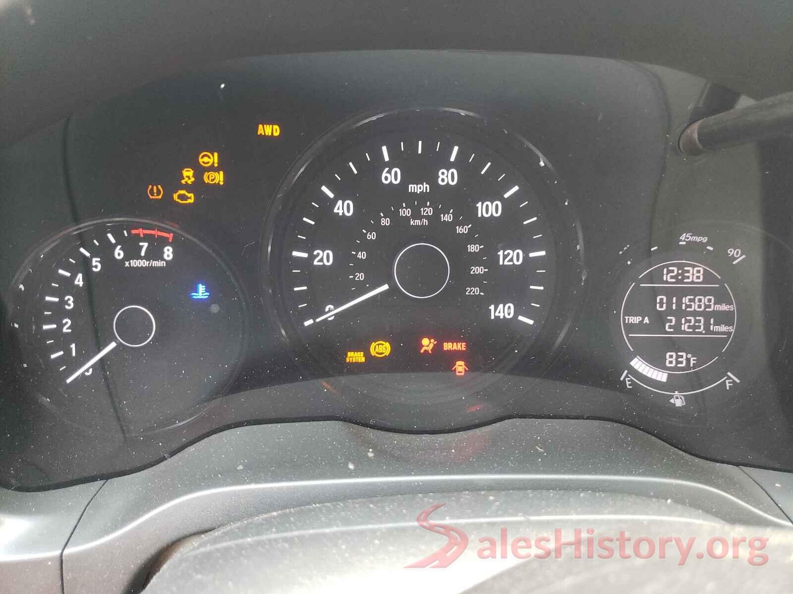 3CZRU6H16KG704174 2019 HONDA HR-V