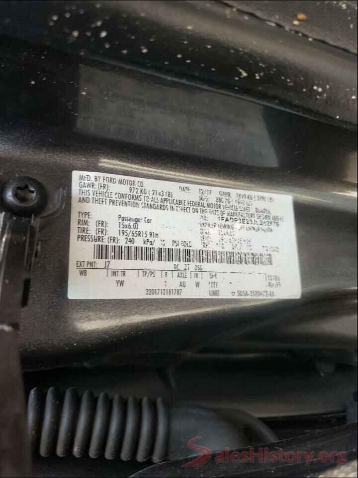 1FADP3E23JL242876 2018 FORD FOCUS