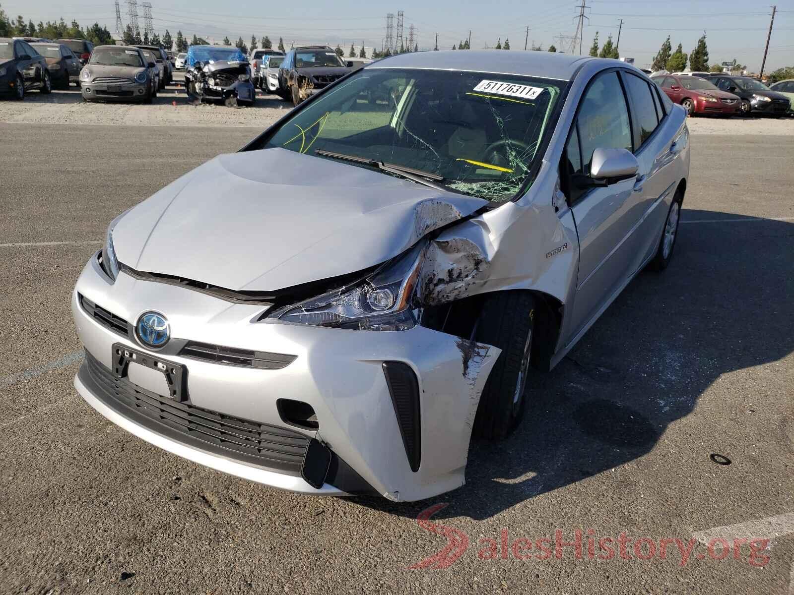 JTDKARFU2L3111348 2020 TOYOTA PRIUS