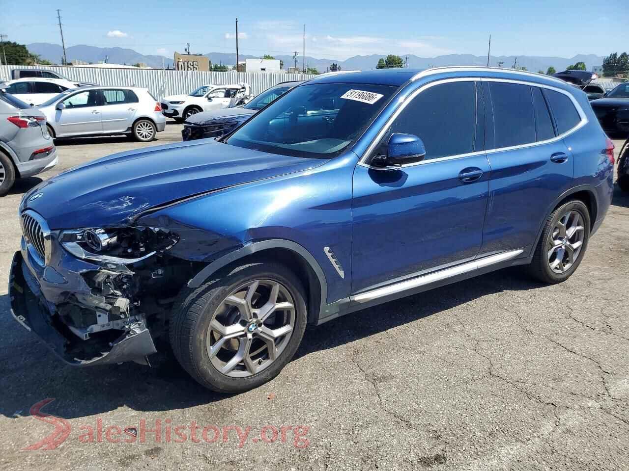 5UXTY3C01L9B08261 2020 BMW X3