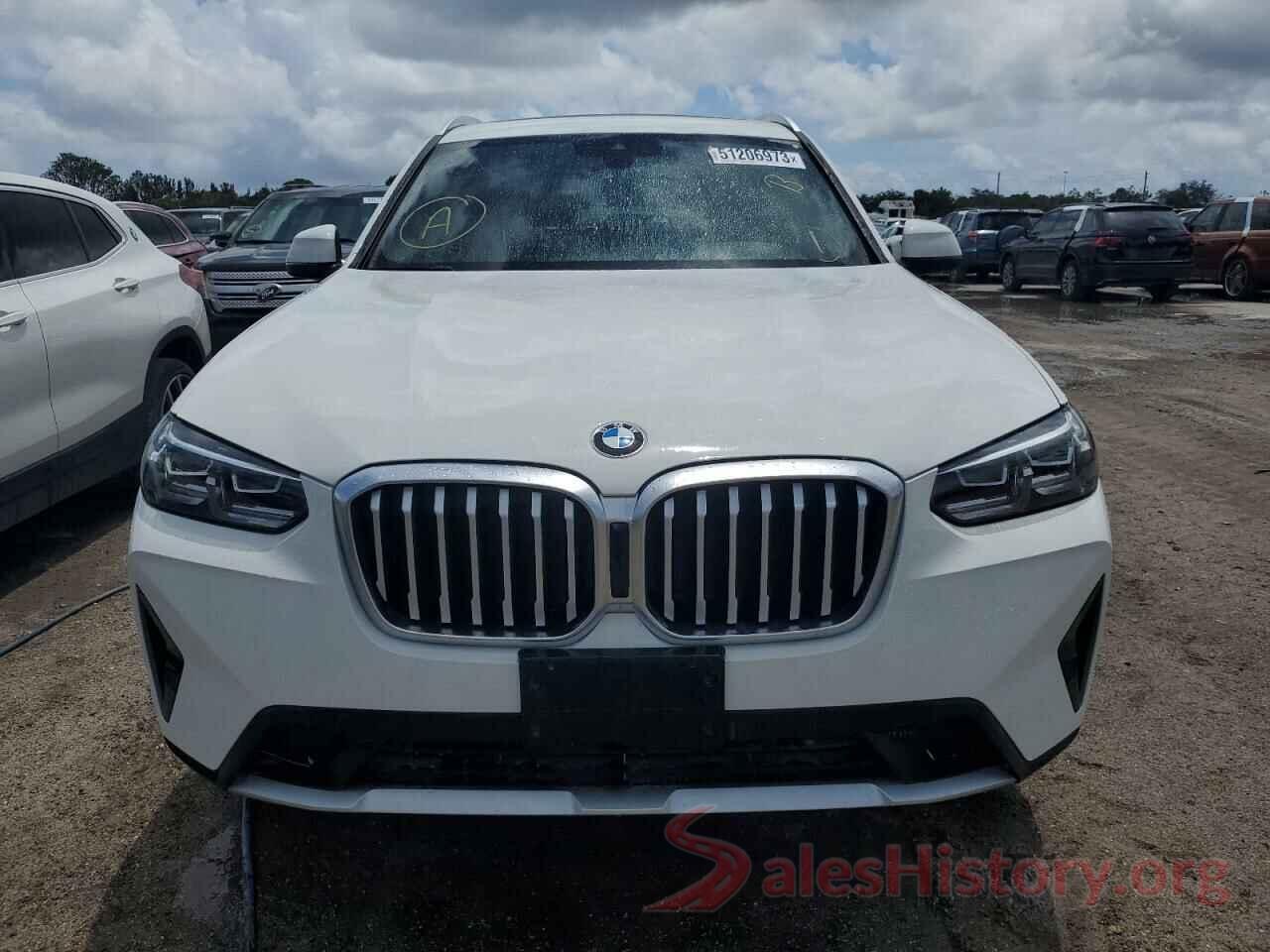 5UX53DP07N9K21848 2022 BMW X3