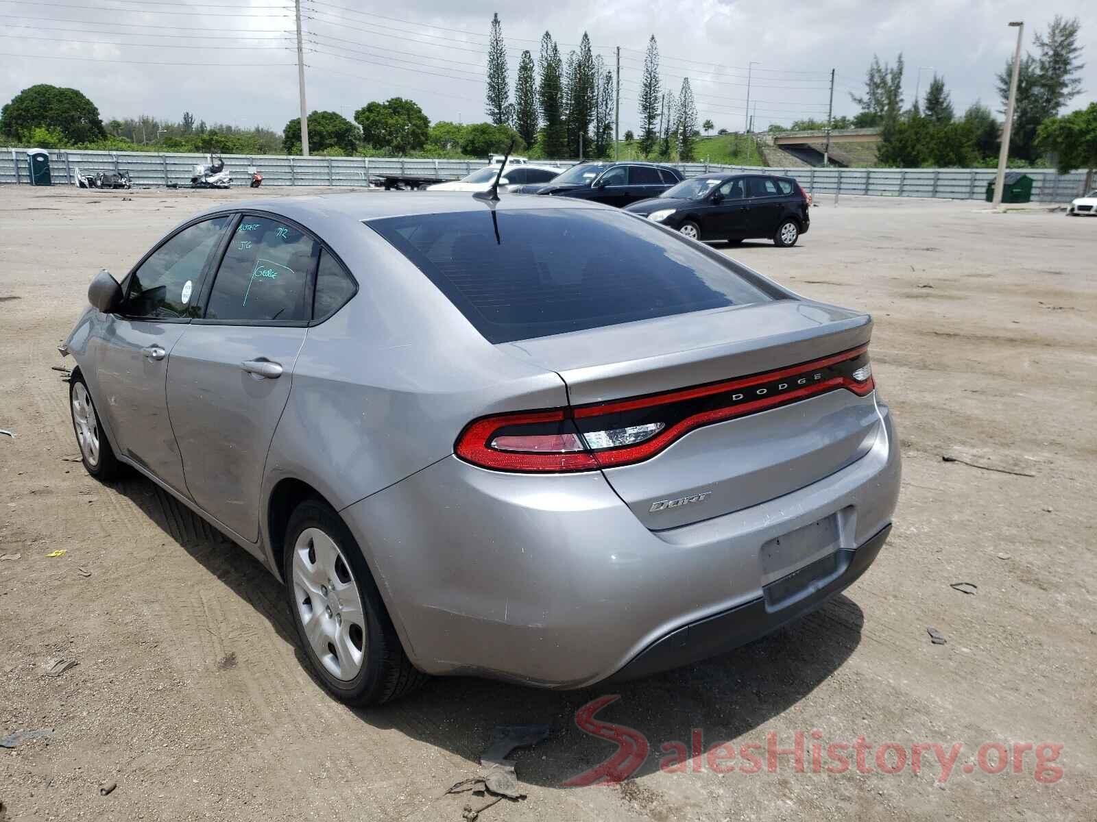 1C3CDFAA8GD531692 2016 DODGE DART