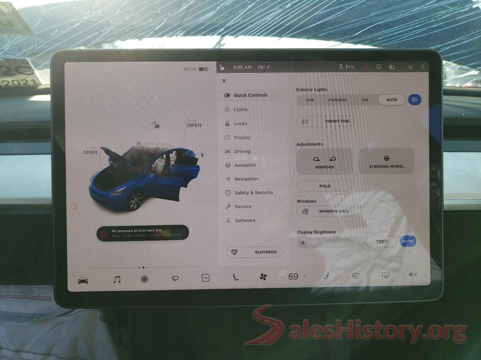 5YJYGDEE7MF201430 2021 TESLA MODEL Y