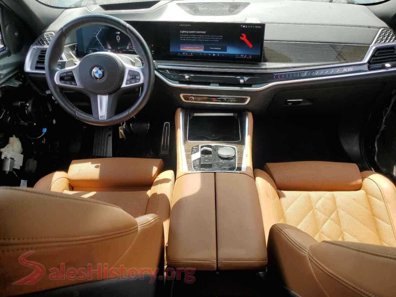 2025 BMW X6 VIN 5UX33EX07S9Z01984, interior dashboard