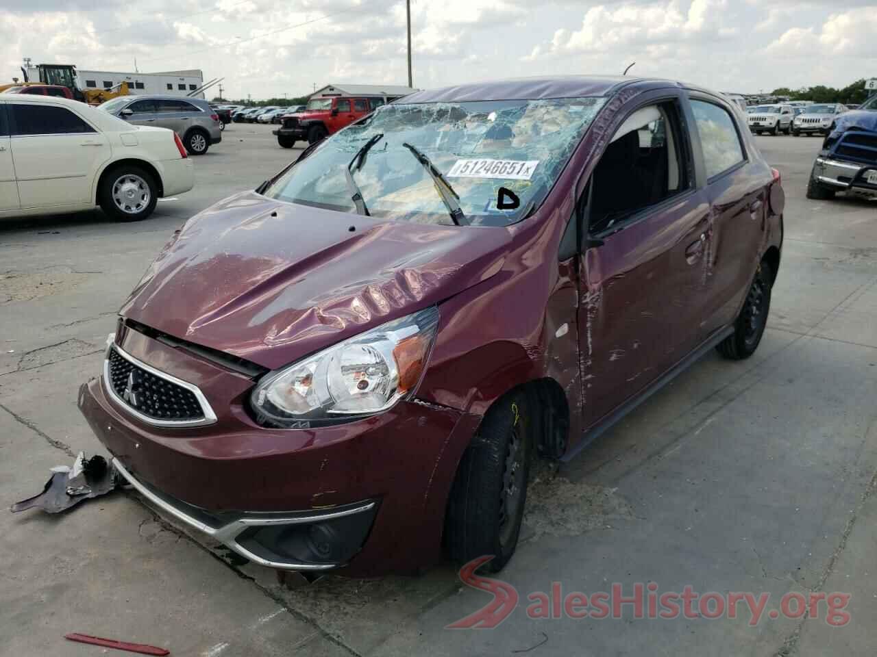 ML32A3HJ2KH014509 2019 MITSUBISHI MIRAGE