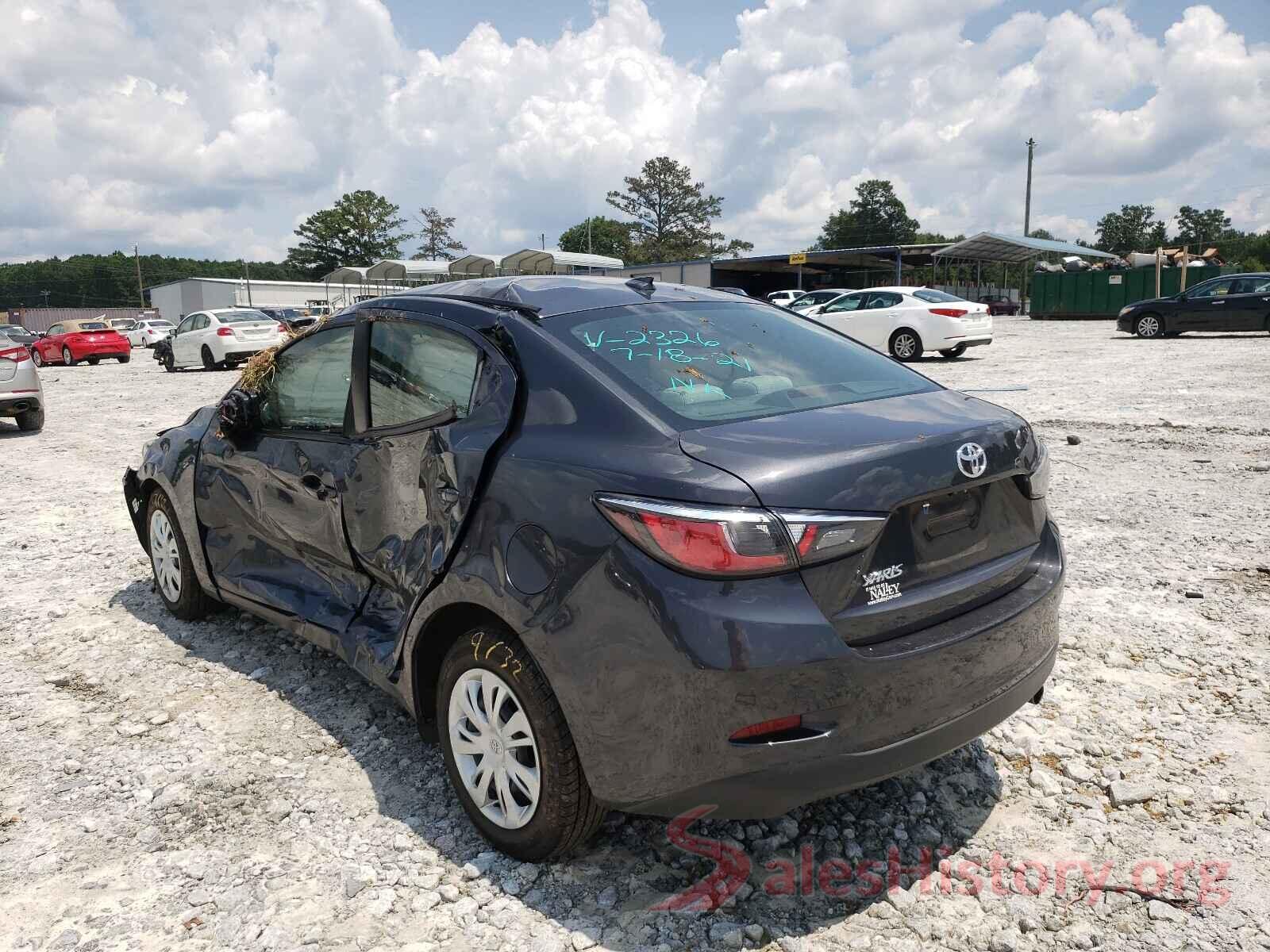 3MYDLBYVXKY522326 2019 TOYOTA YARIS