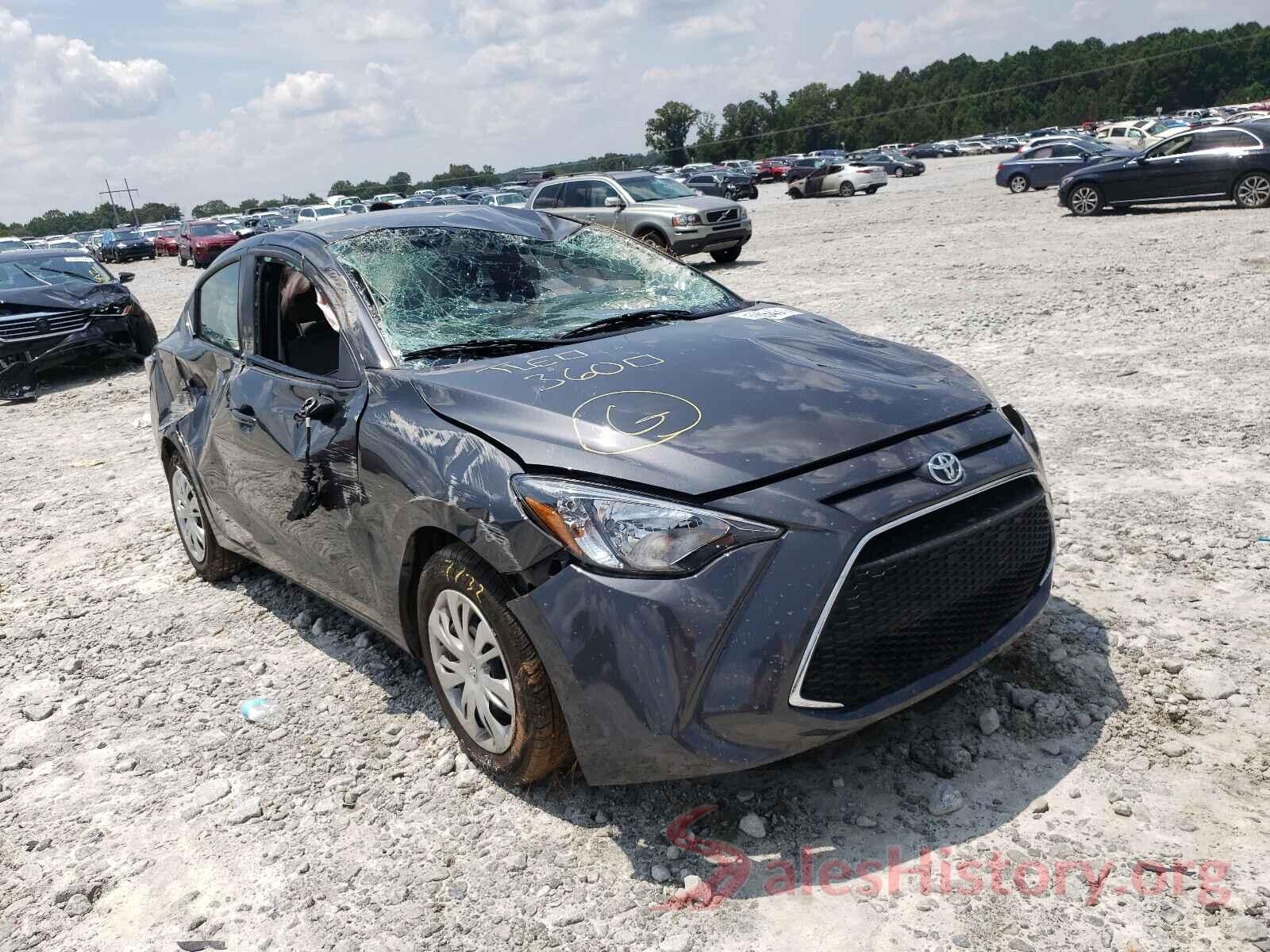 3MYDLBYVXKY522326 2019 TOYOTA YARIS