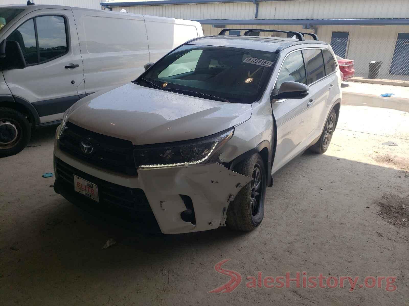 5TDKZRFHXKS568854 2019 TOYOTA HIGHLANDER