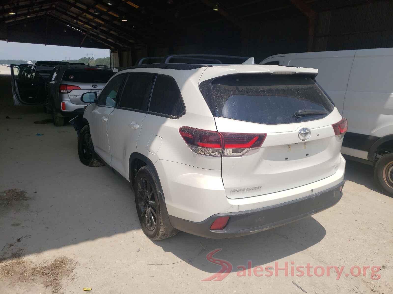 5TDKZRFHXKS568854 2019 TOYOTA HIGHLANDER