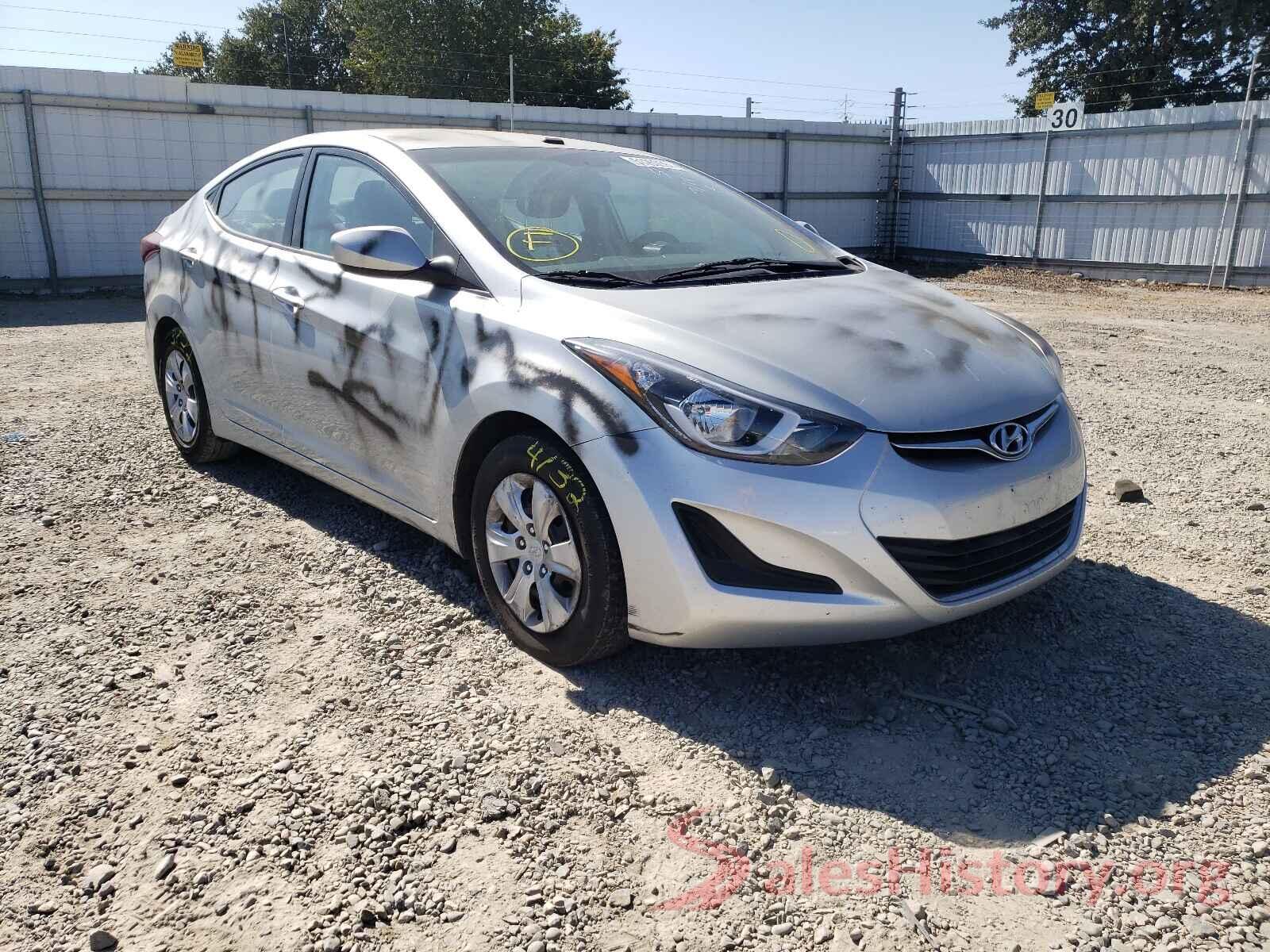 5NPDH4AE7GH686238 2016 HYUNDAI ELANTRA