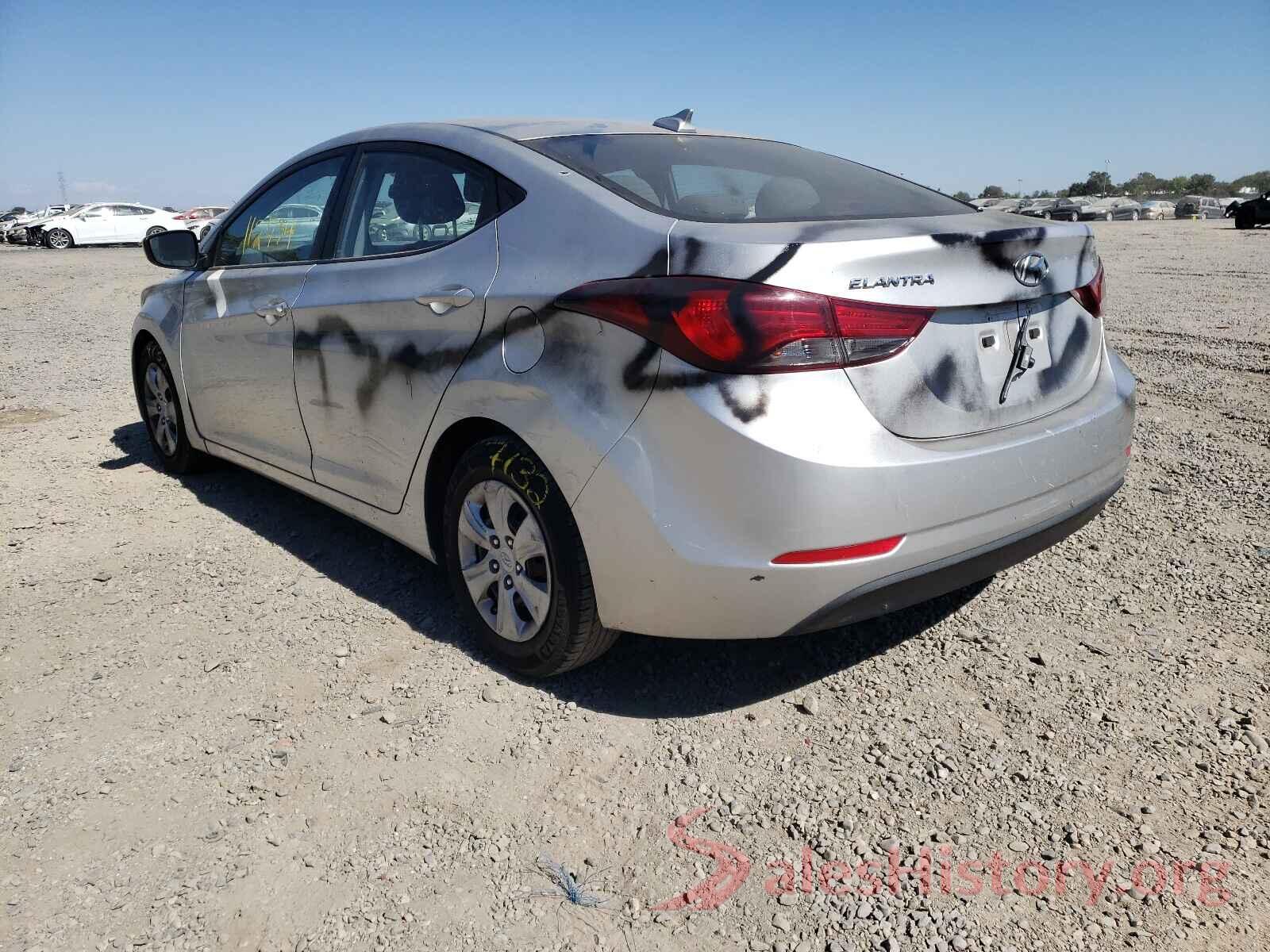 5NPDH4AE7GH686238 2016 HYUNDAI ELANTRA