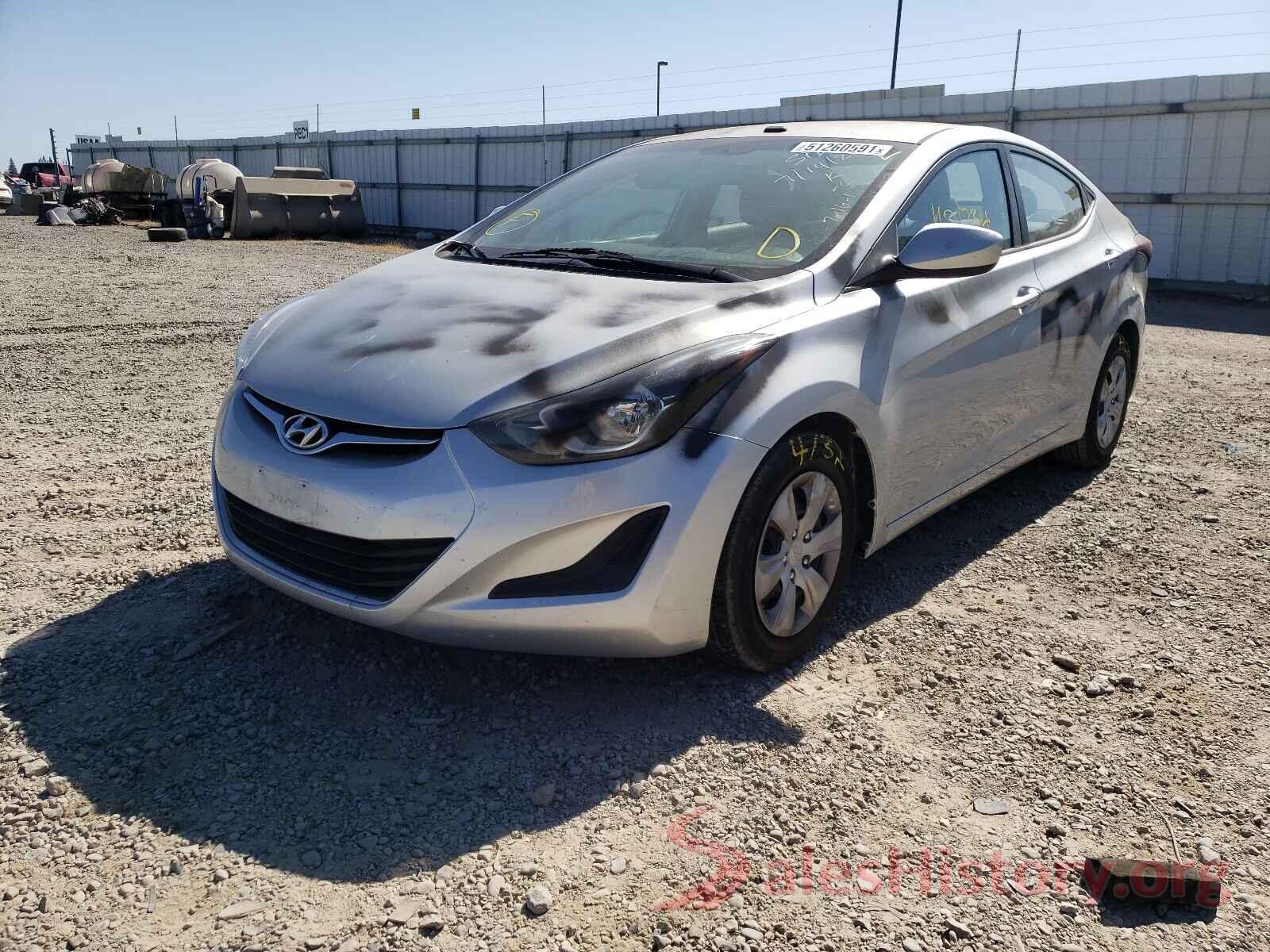 5NPDH4AE7GH686238 2016 HYUNDAI ELANTRA