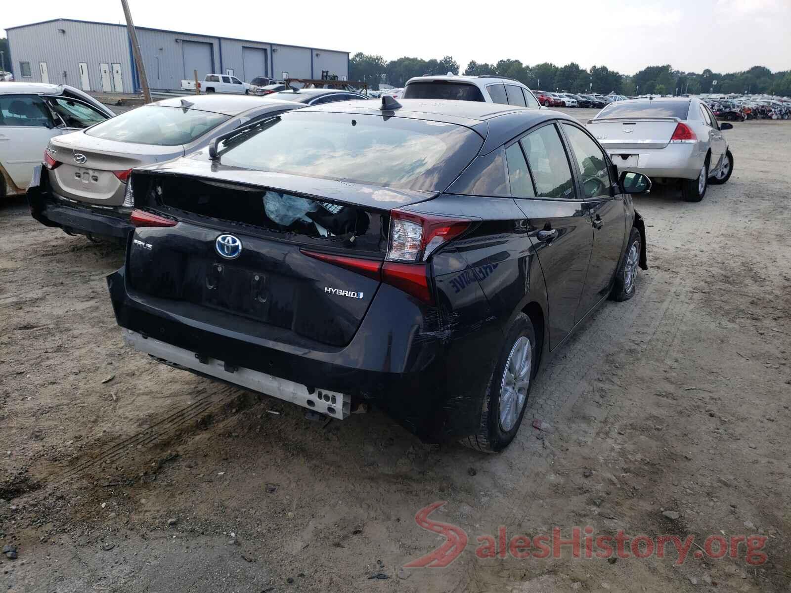 JTDKARFU4K3073085 2019 TOYOTA PRIUS