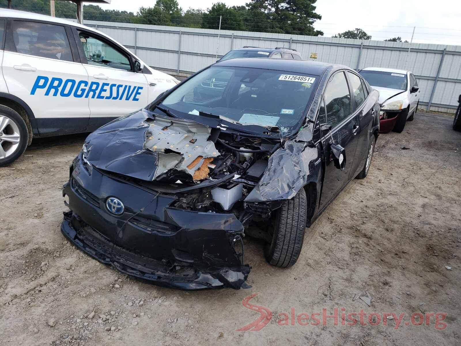 JTDKARFU4K3073085 2019 TOYOTA PRIUS