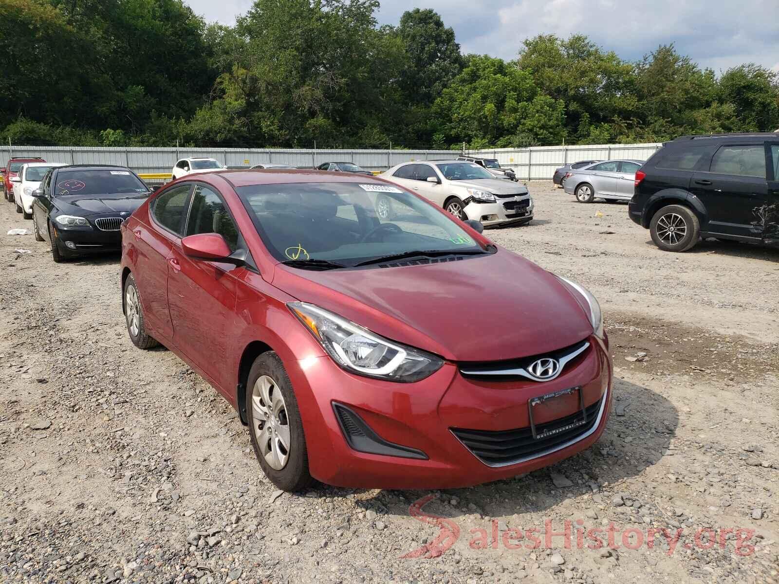 5NPDH4AE5GH786984 2016 HYUNDAI ELANTRA