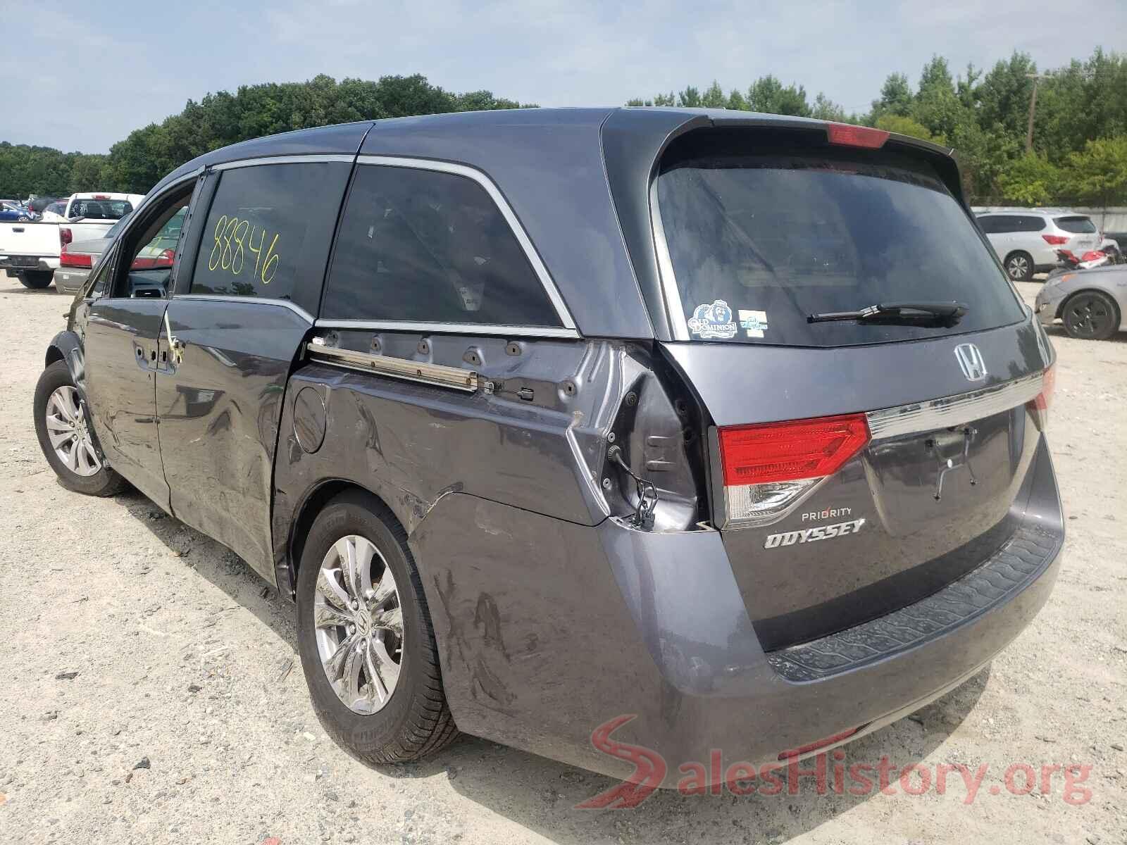 5FNRL5H6XGB040506 2016 HONDA ODYSSEY