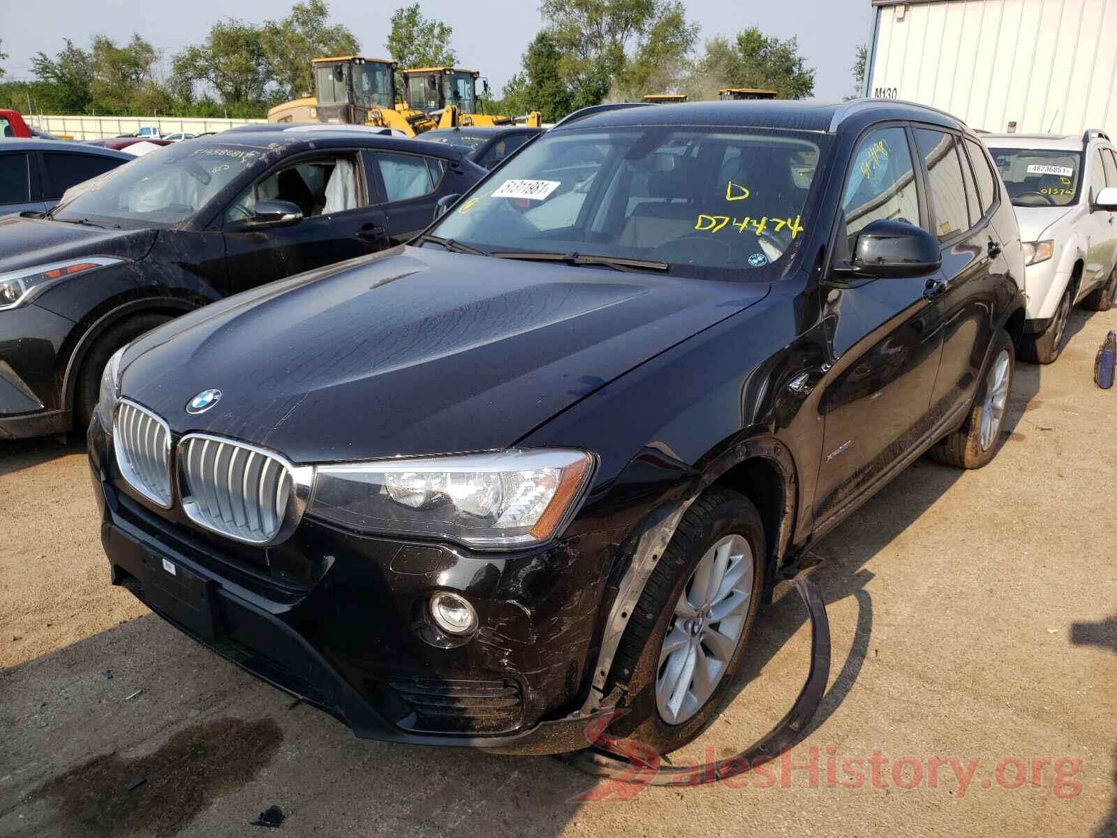 5UXWX9C59G0D74474 2016 BMW X3