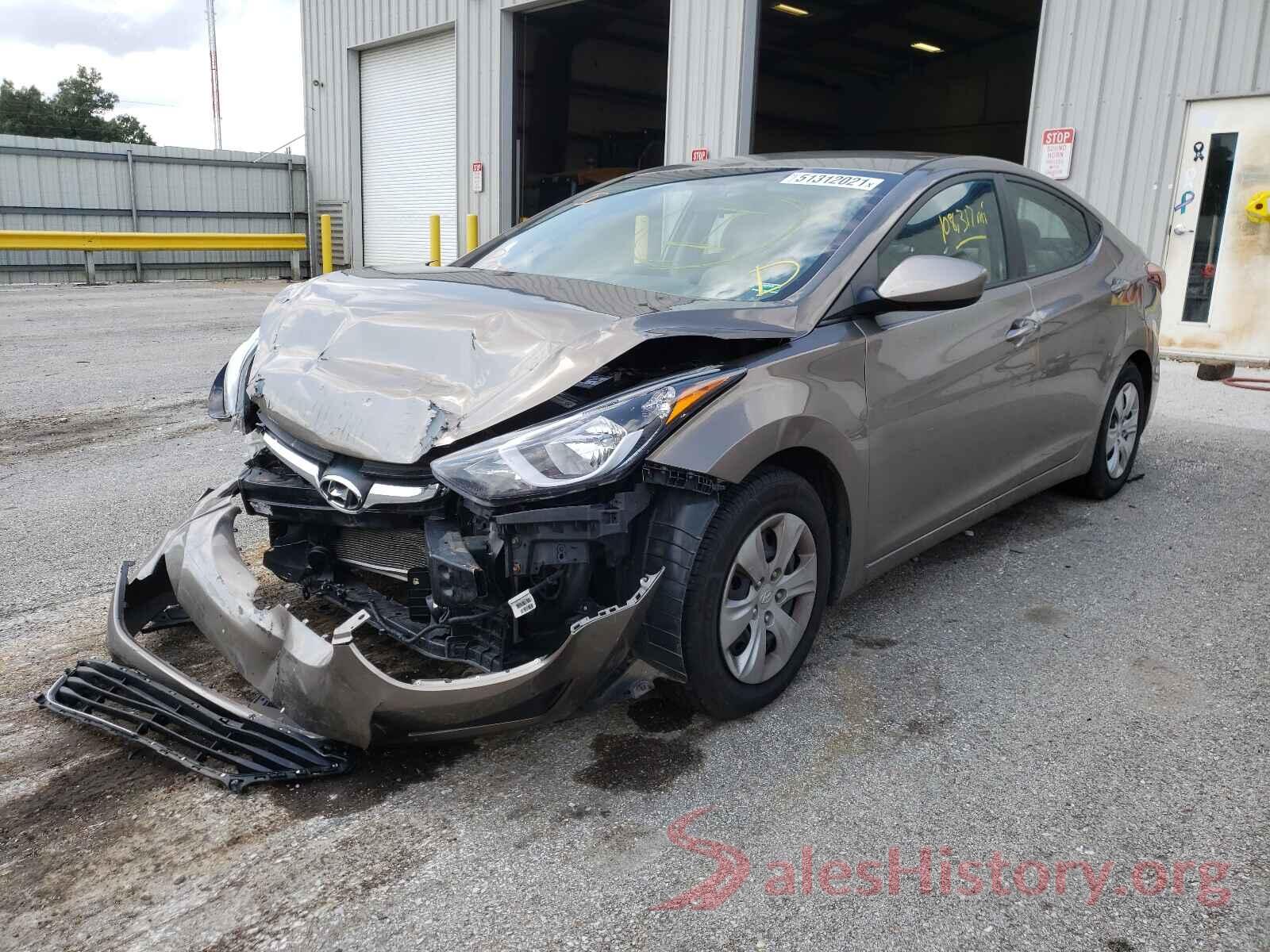 5NPDH4AE8GH770214 2016 HYUNDAI ELANTRA