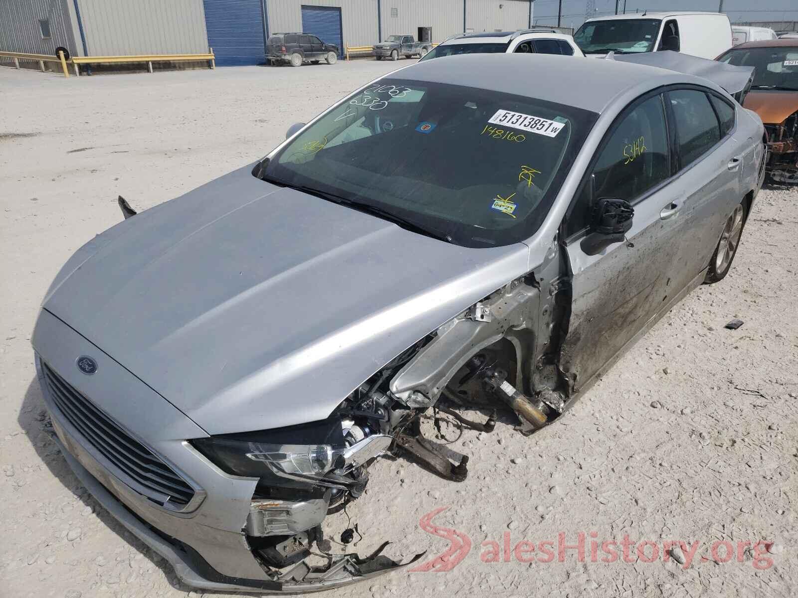 3FA6P0HD6KR148160 2019 FORD FUSION