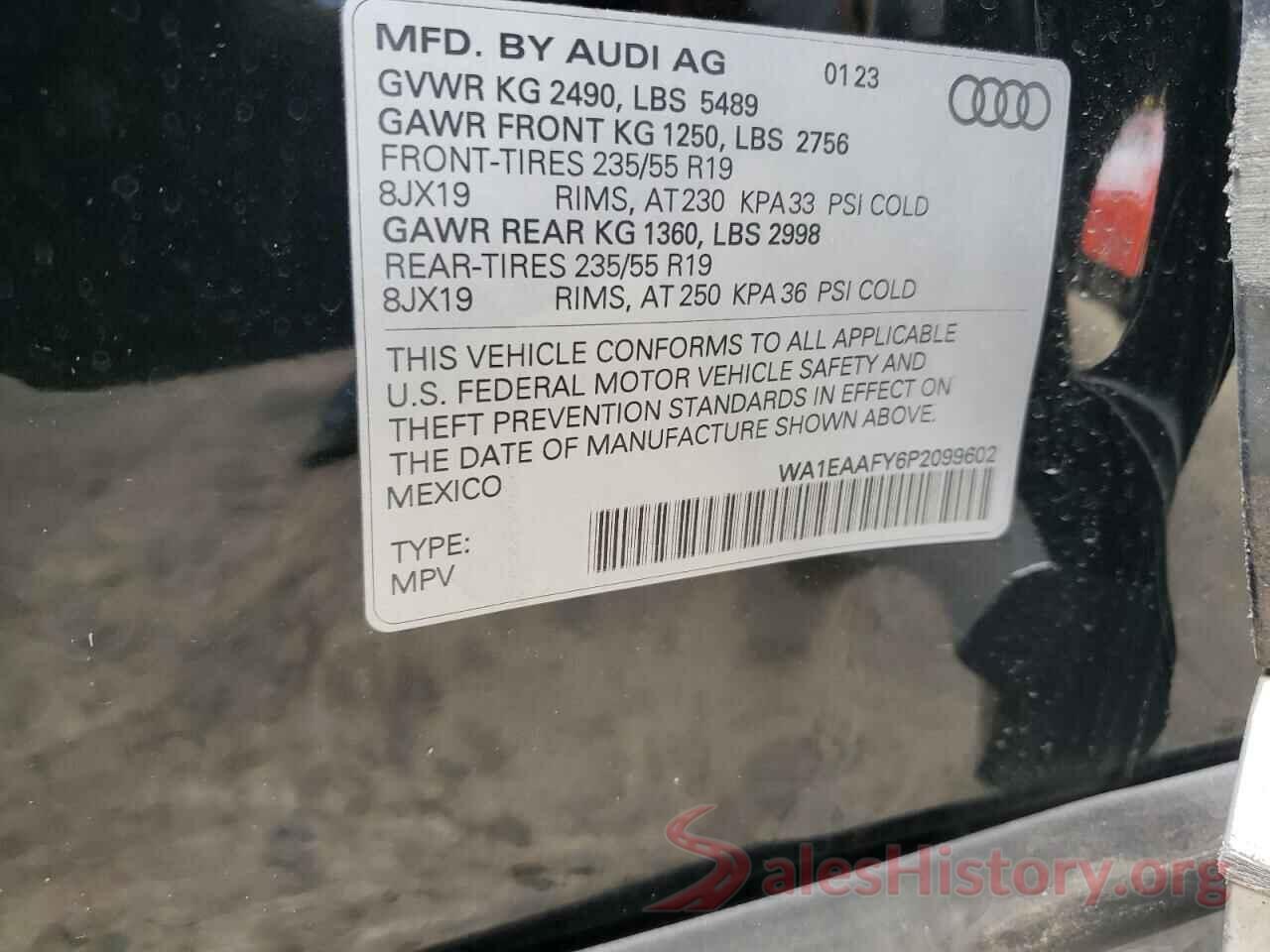 WA1EAAFY6P2099602 2023 AUDI Q5