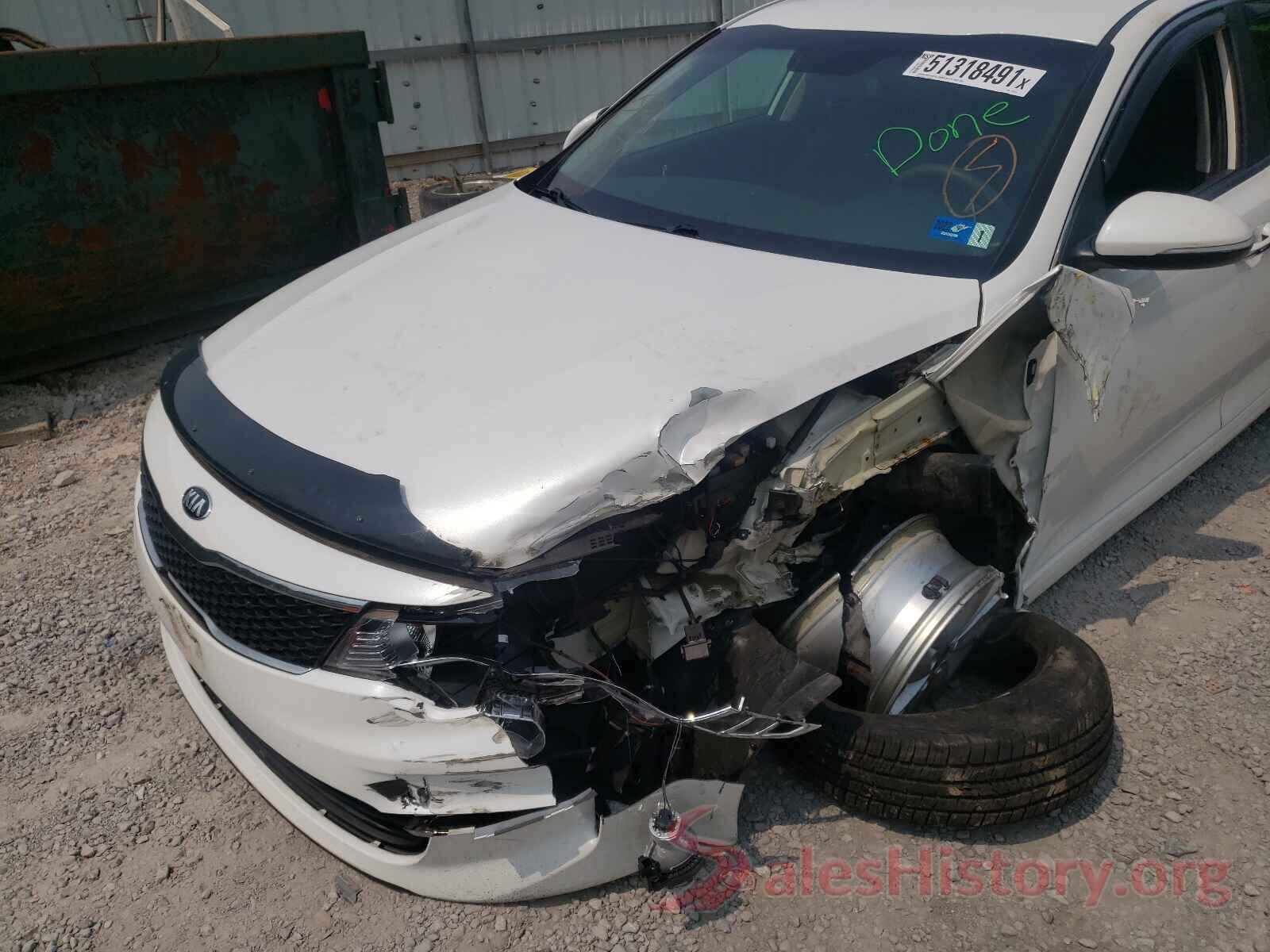 KNAGT4L35G5073314 2016 KIA OPTIMA