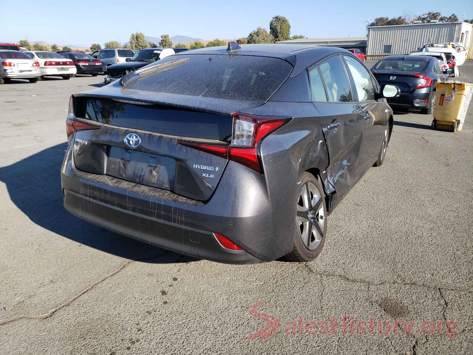 JTDKAMFUXM3126846 2021 TOYOTA PRIUS