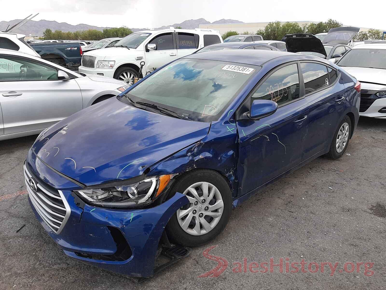 5NPD74LF5JH390442 2018 HYUNDAI ELANTRA