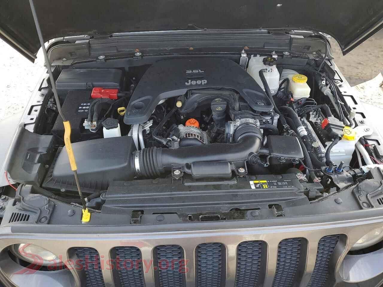 2019 JEEP WRANGLER VIN 1C4HJXDG9KW538602, VIN plate