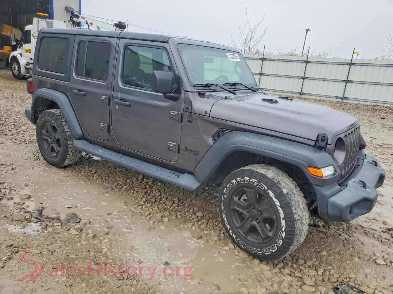2019 JEEP WRANGLER VIN 1C4HJXDG9KW538602, rear 3/4 view