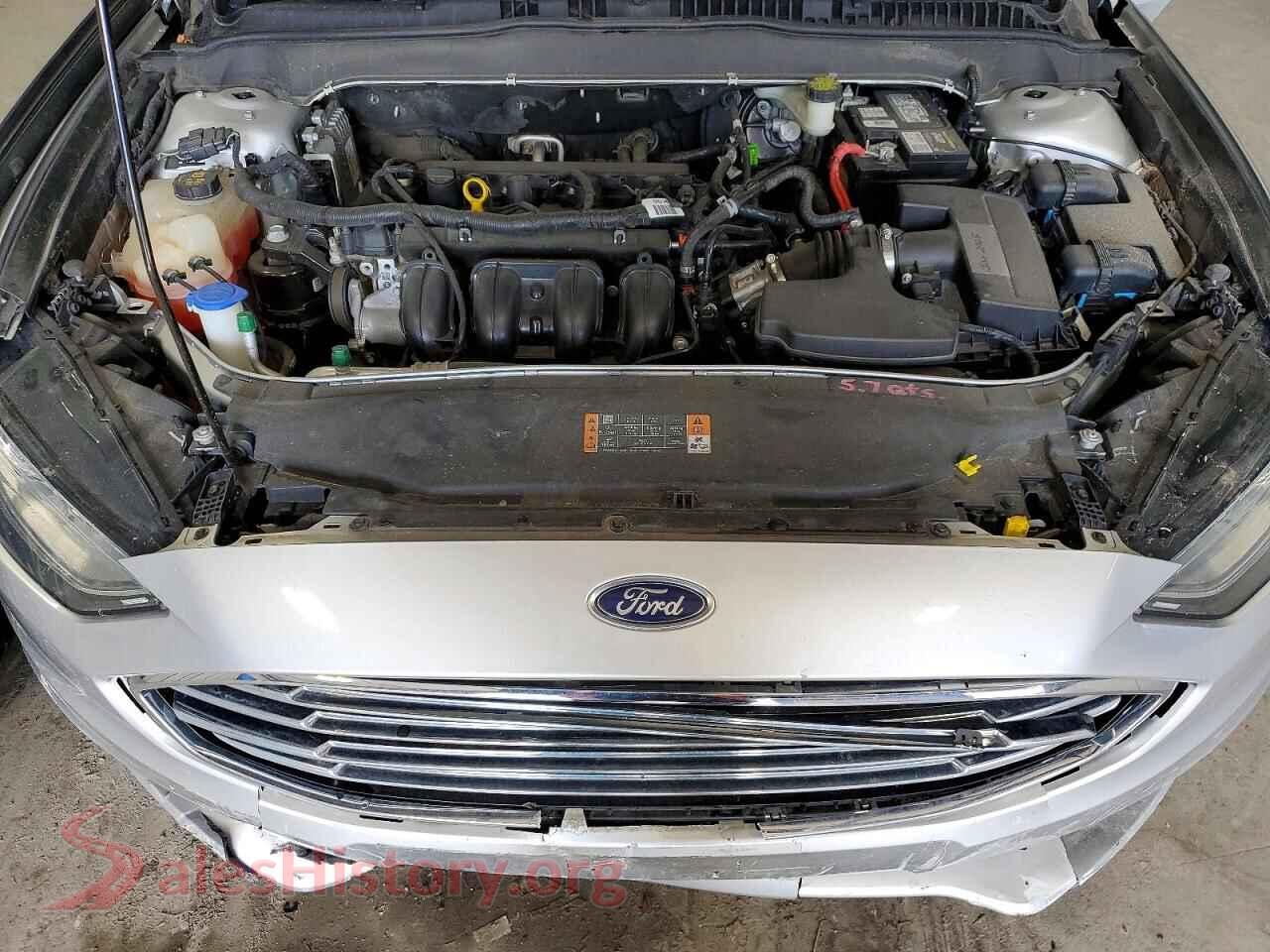2017 FORD FUSION VIN 3FA6P0H71HR173339, VIN plate