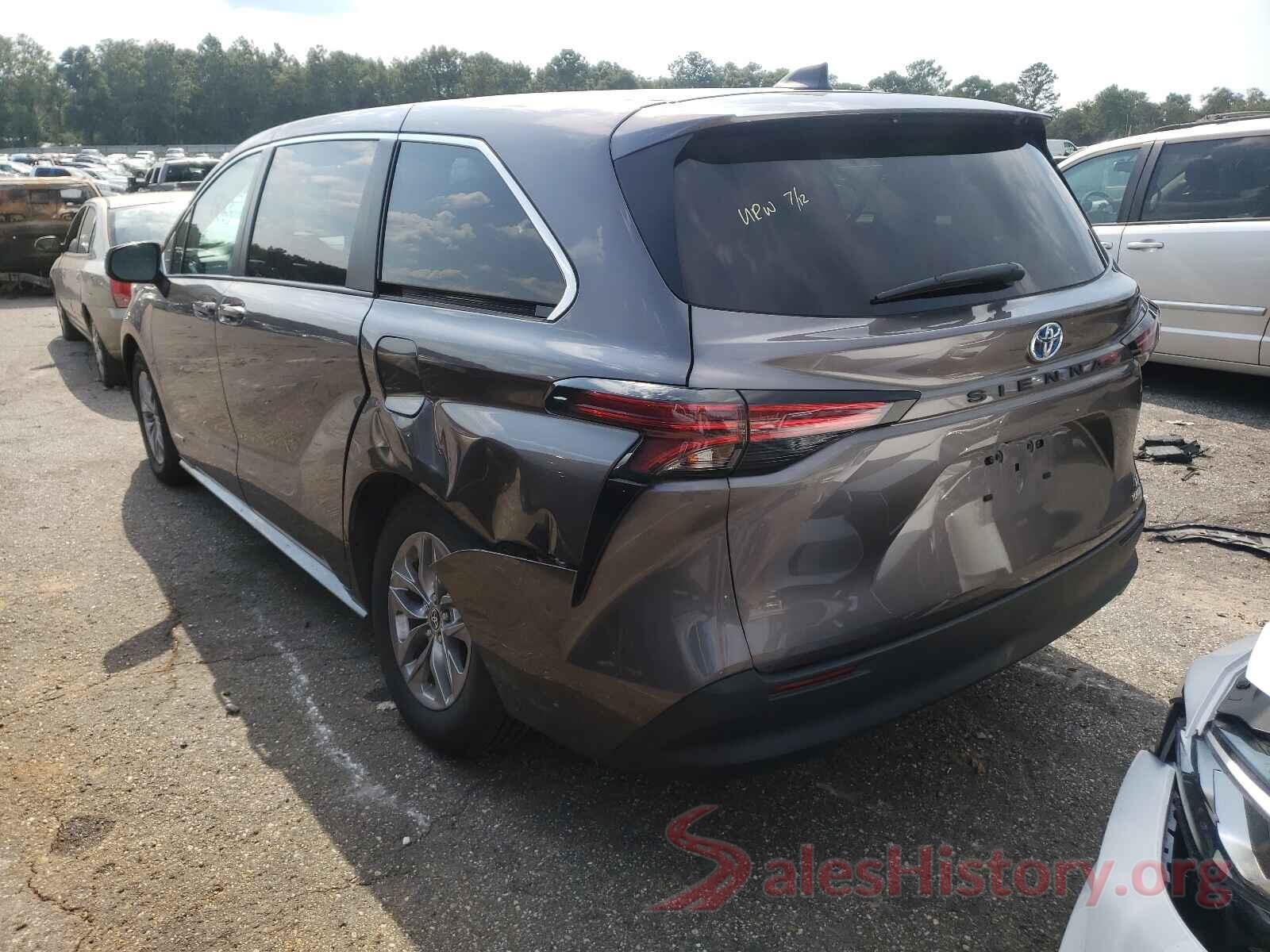 5TDKRKEC5MS014850 2021 TOYOTA SIENNA