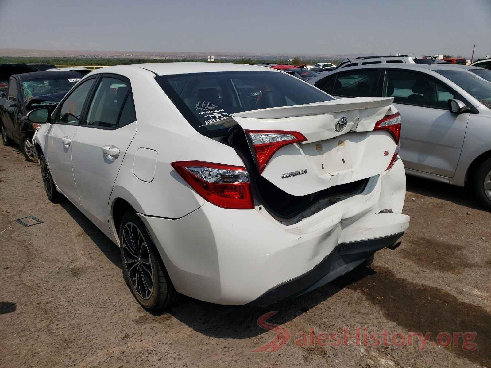 5YFBURHE7GP562673 2016 TOYOTA COROLLA