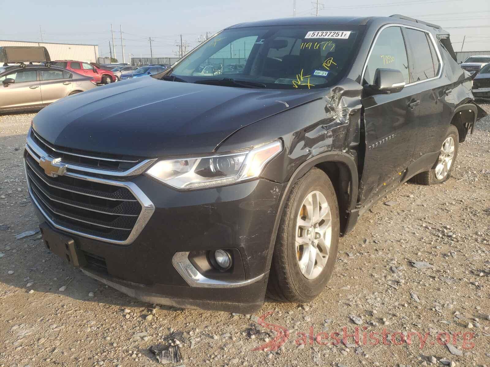 1GNERGKW5KJ119673 2019 CHEVROLET TRAVERSE