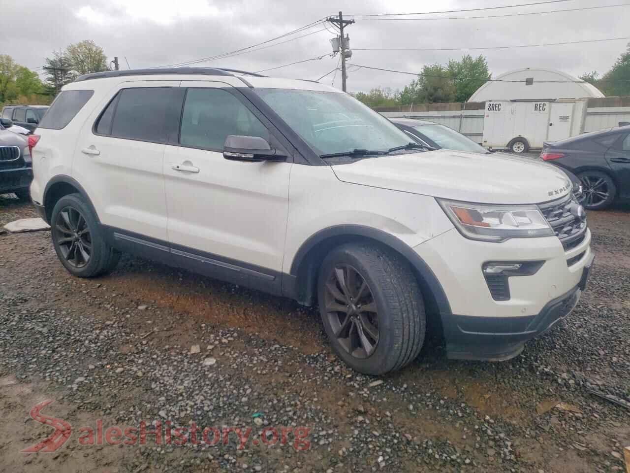 2018 FORD EXPLORER VIN 1FM5K8D82JGC56742, rear 3/4 view