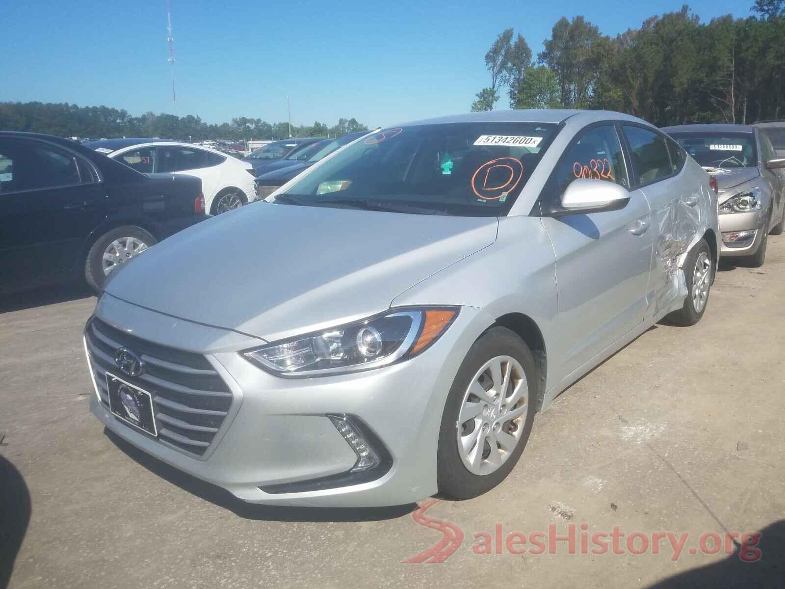 5NPD74LF0HH175254 2017 HYUNDAI ELANTRA