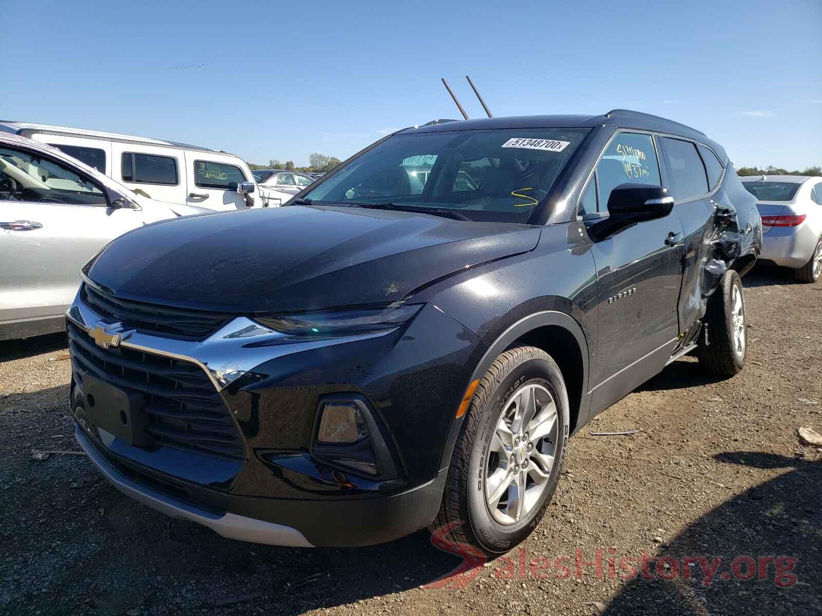 3GNKBCRS3KS692993 2019 CHEVROLET BLAZER 2LT