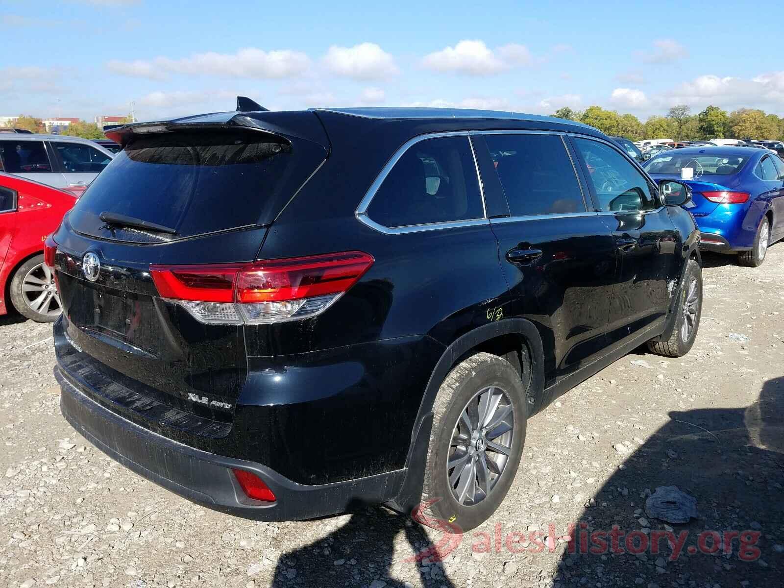 5TDJZRFH3KS585572 2019 TOYOTA HIGHLANDER