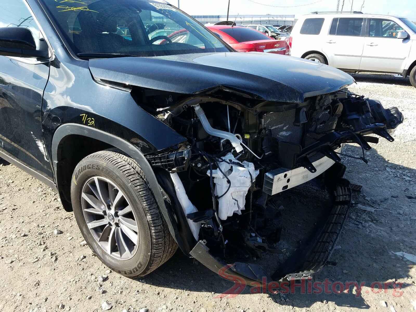 5TDJZRFH3KS585572 2019 TOYOTA HIGHLANDER