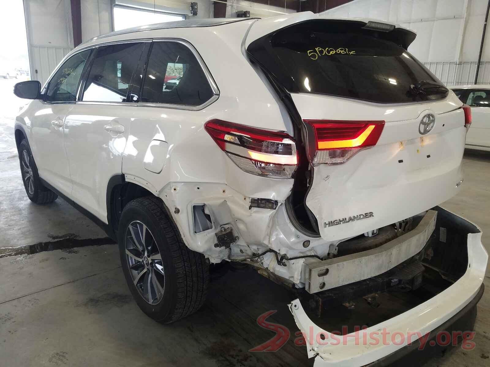 5TDJZRFH6KS589390 2019 TOYOTA HIGHLANDER