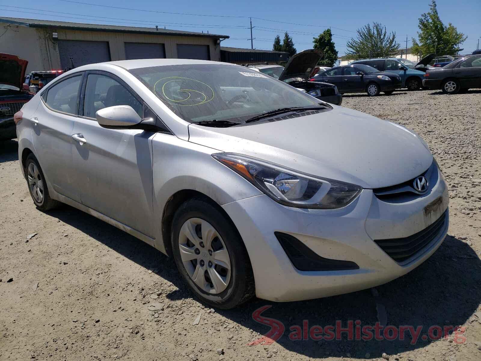 5NPDH4AE8GH673465 2016 HYUNDAI ELANTRA