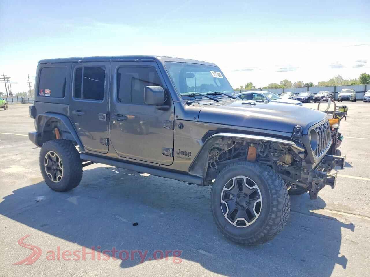 2019 JEEP WRANGLER VIN 1C4HJXDN0KW676351, rear 3/4 view