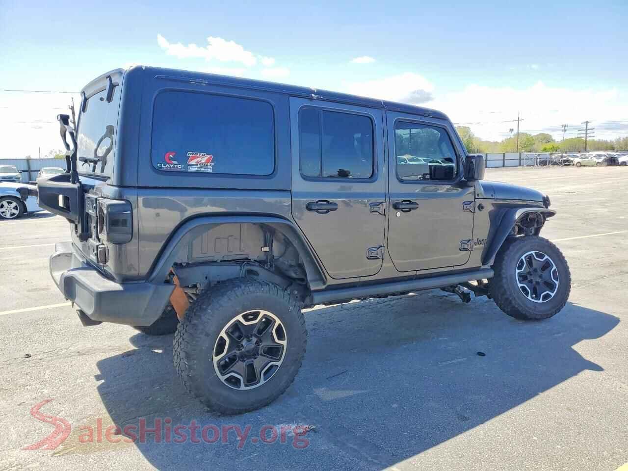 2019 JEEP WRANGLER VIN 1C4HJXDN0KW676351, right side view