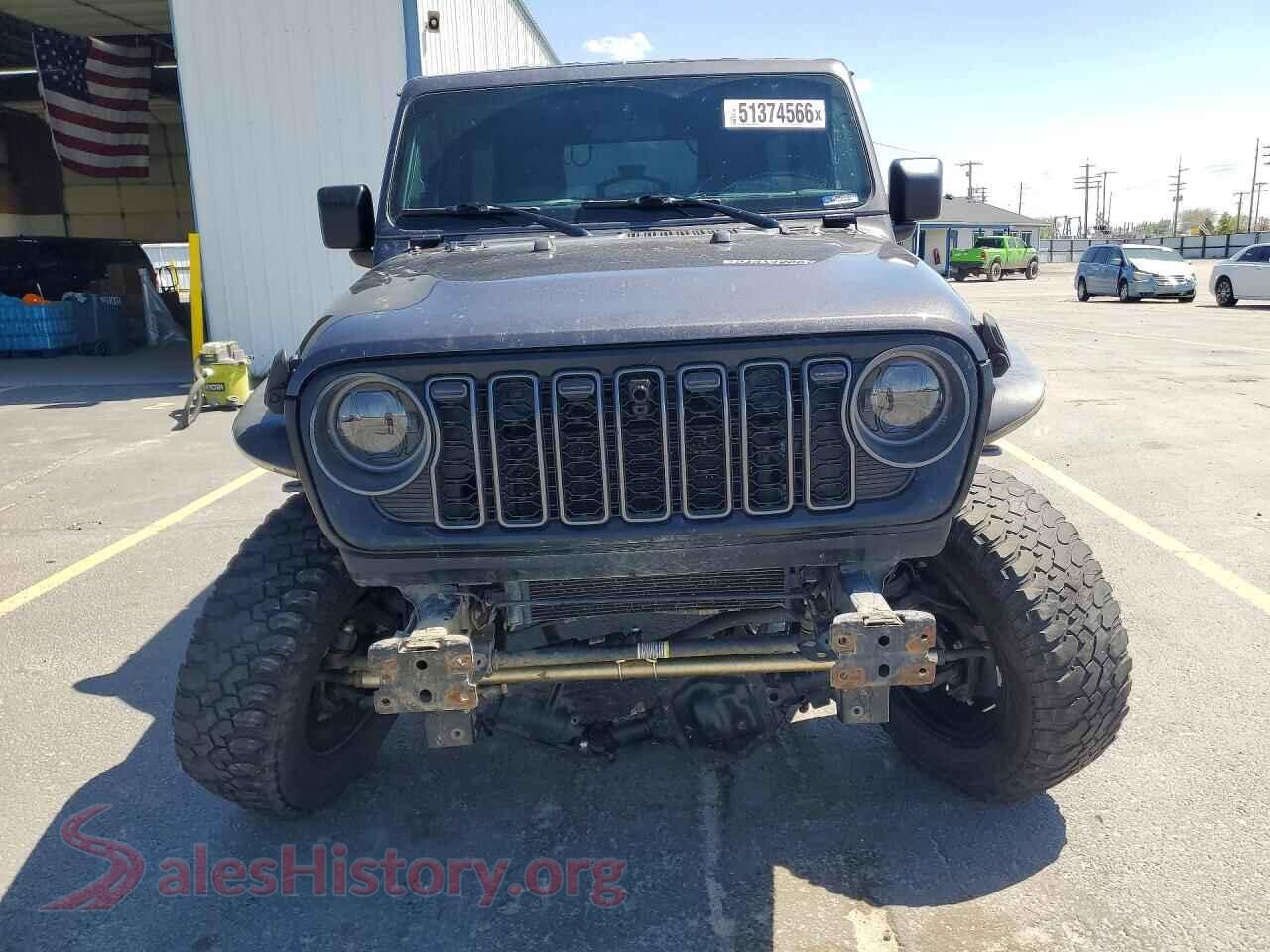 2019 JEEP WRANGLER VIN 1C4HJXDN0KW676351, rear view