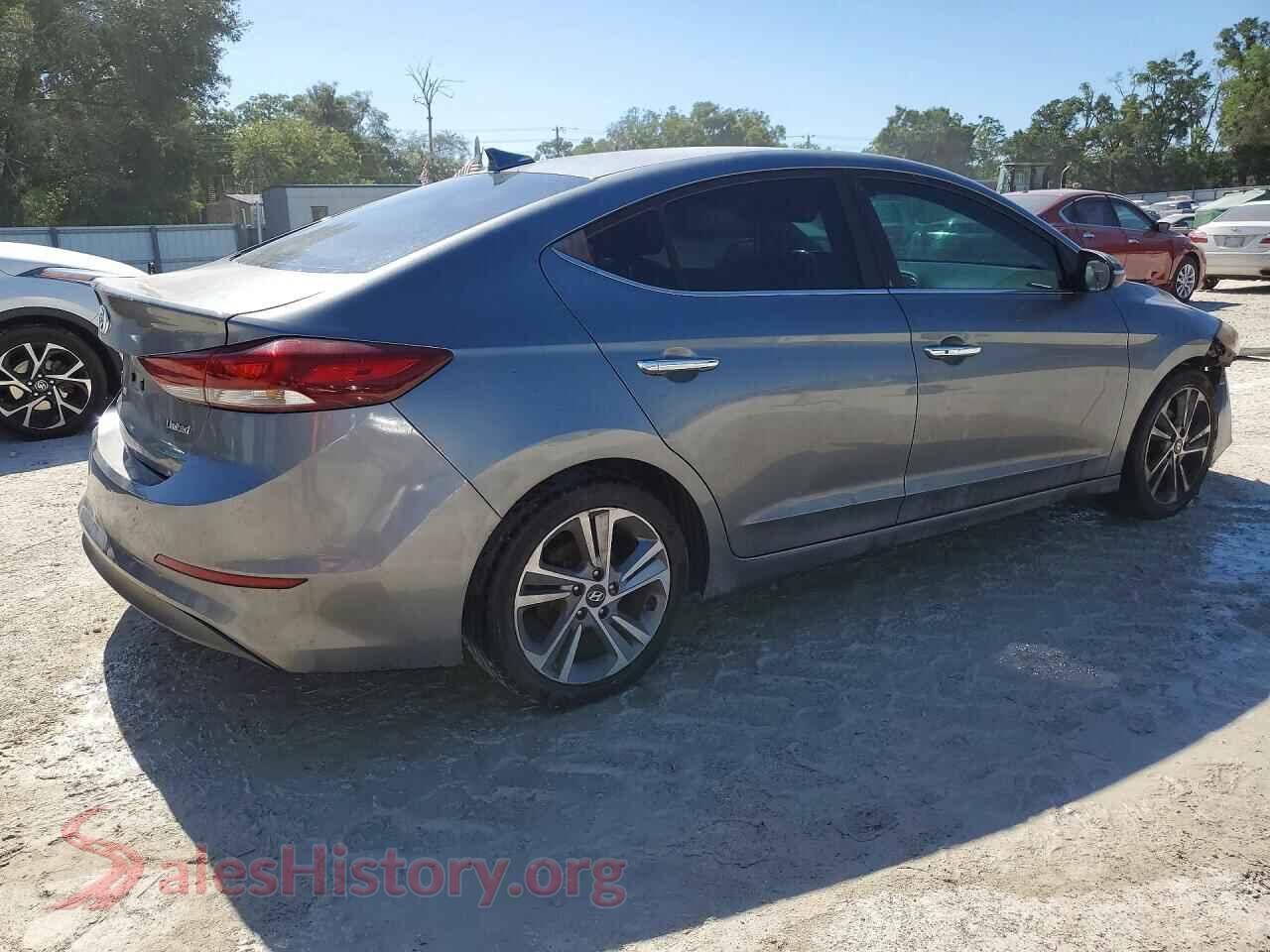 2017 HYUNDAI ELANTRA VIN KMHD84LFXHU349734, right side view