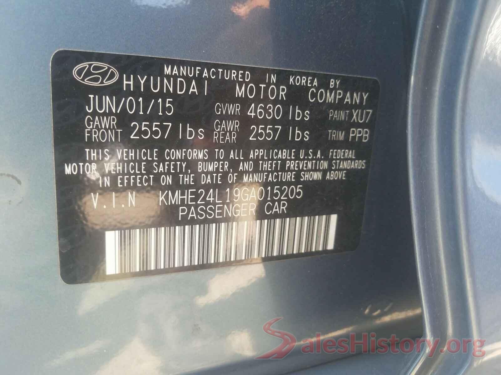 KMHE24L19GA015205 2016 HYUNDAI SONATA