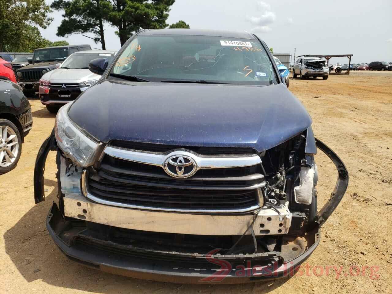 5TDBKRFH9GS344986 2016 TOYOTA HIGHLANDER