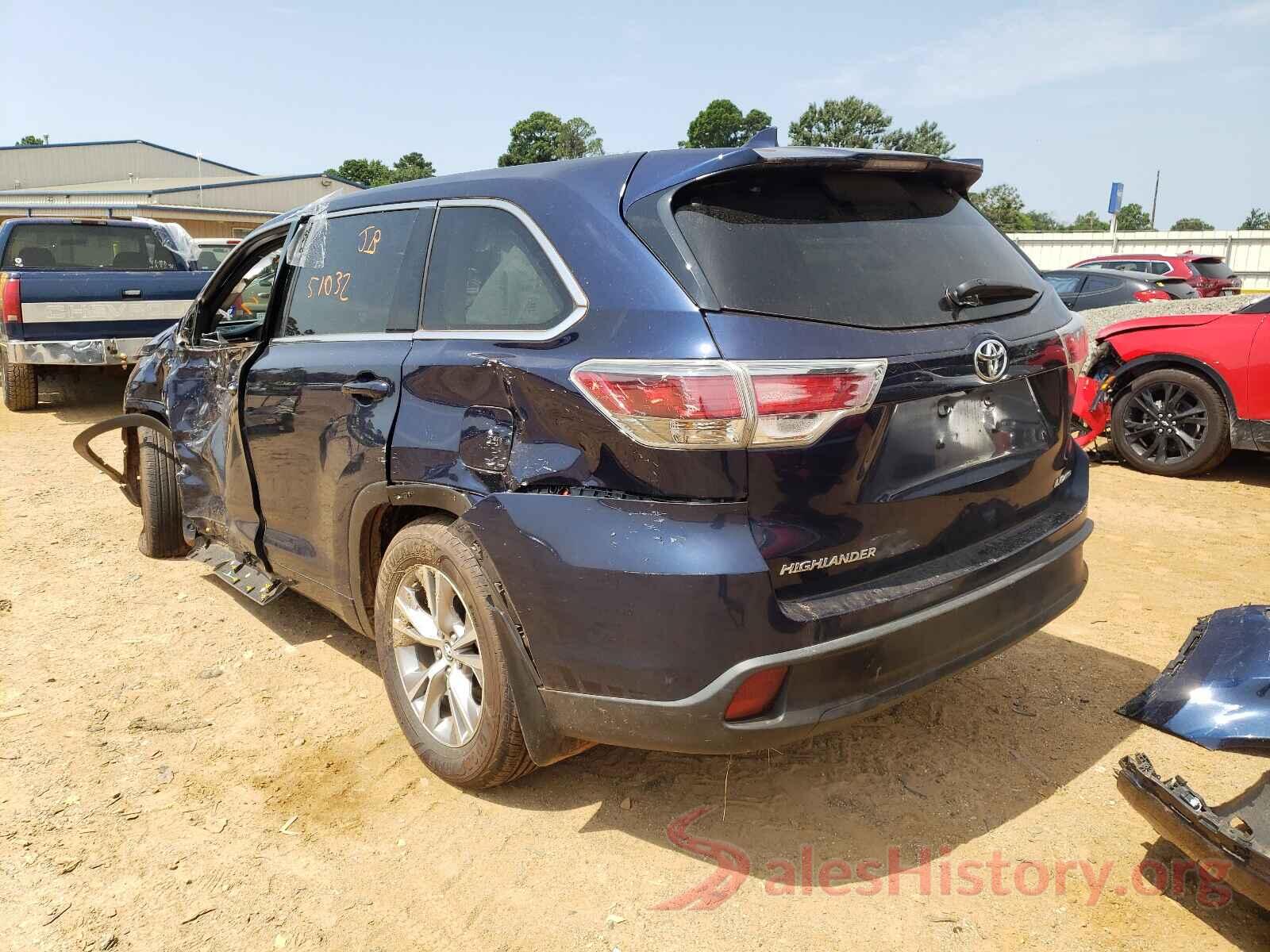 5TDBKRFH9GS344986 2016 TOYOTA HIGHLANDER