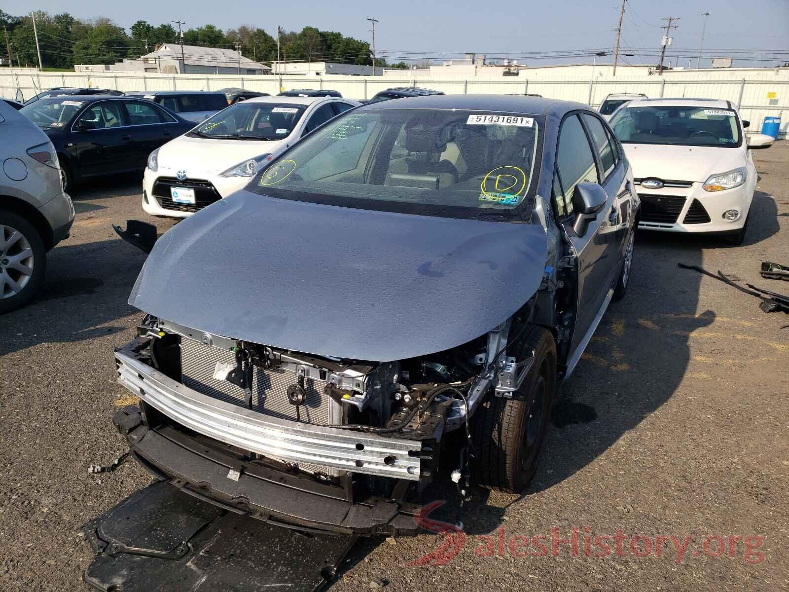 JTDEPMAE0MJ153447 2021 TOYOTA COROLLA