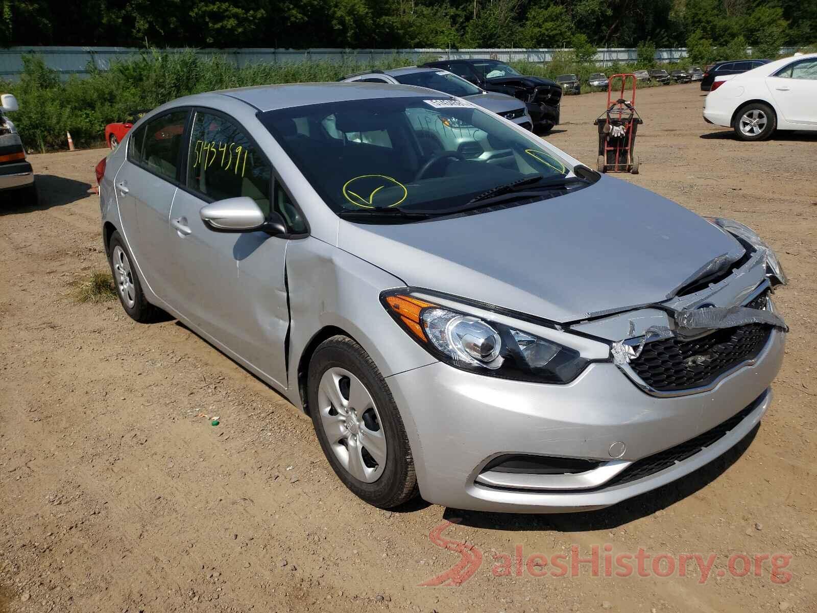 KNAFK4A68G5539166 2016 KIA FORTE